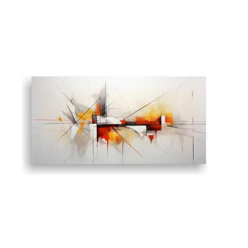 GENERICO - Pintura Abstracta Horizontal Para Decorar Escenas En Lienzo. 160x80cm