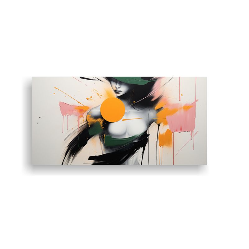 GENERICO - Pintura Decorativa De Arte Tema Street Art En Estilo Neomini 160x80cm