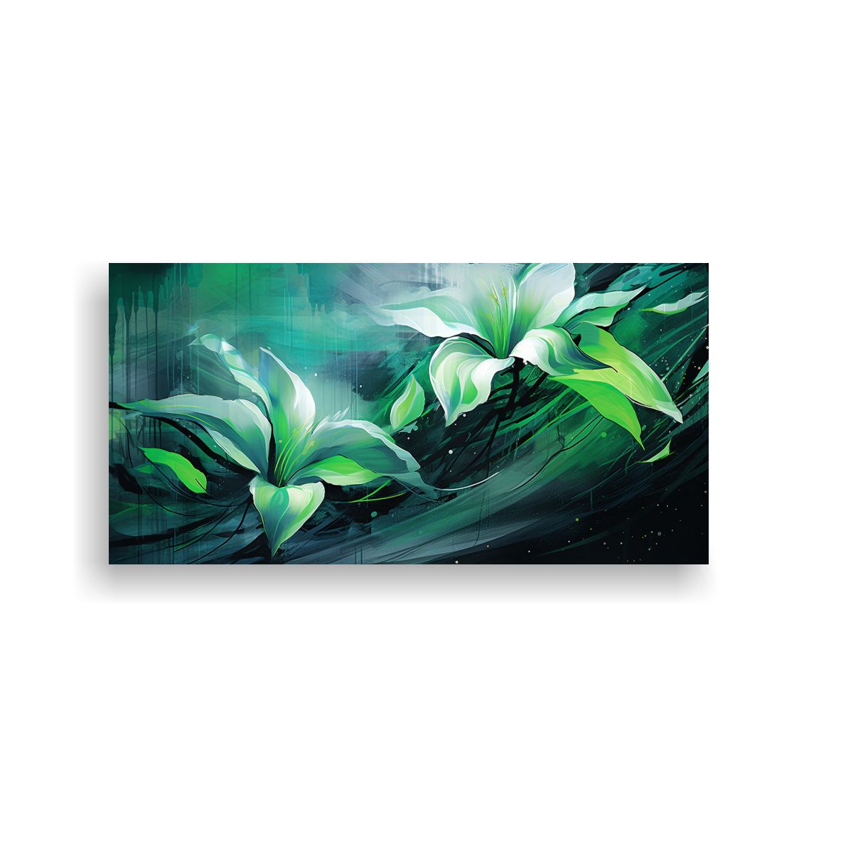 GENERICO - Pinturas Decorativas Estilo Estético Neonoir Con Pinceladas 160x80cm