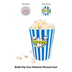 GENERICO - Vaso 2 Bowl Balde Para Popcorn Cabritas De Plástico 16x17