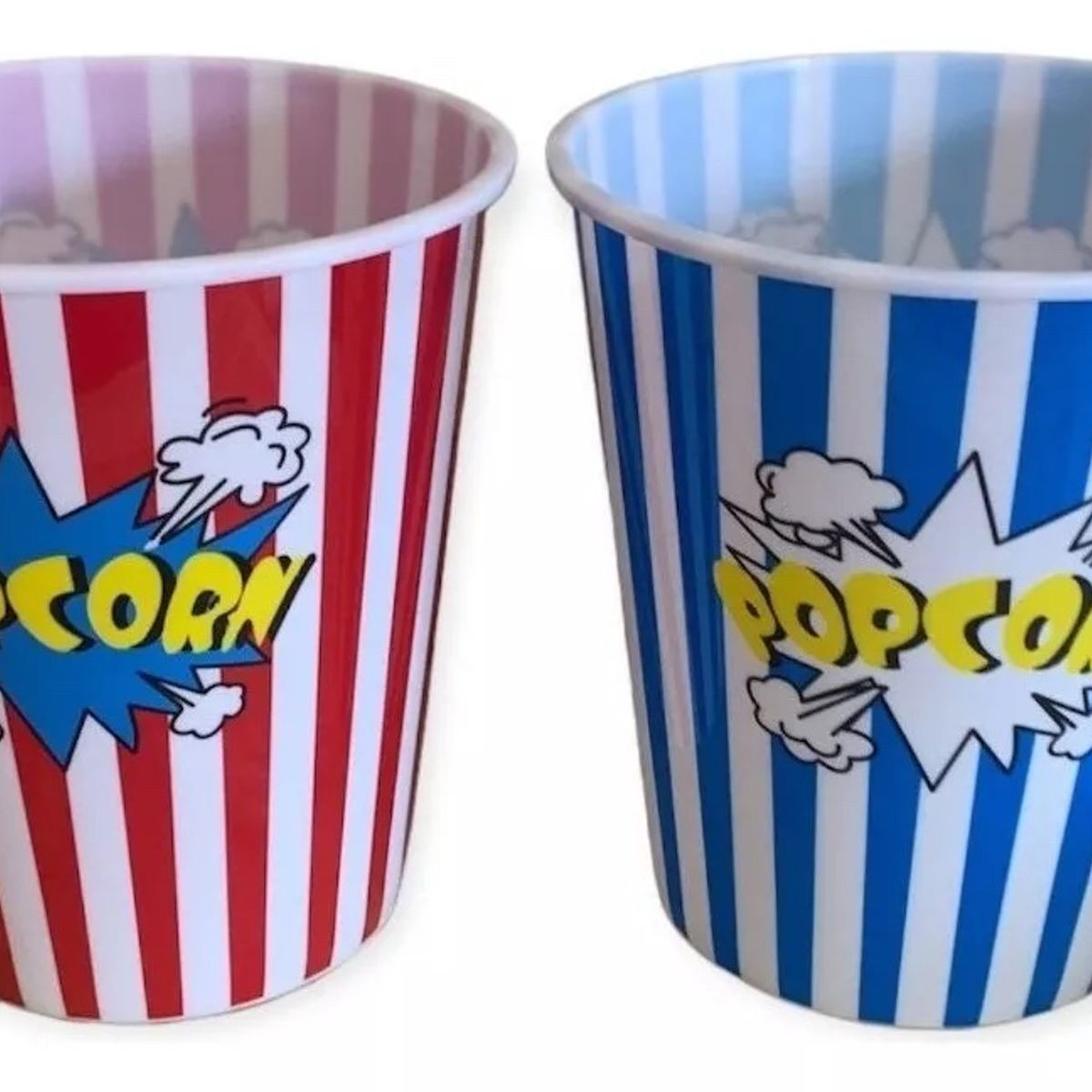 GENERICO - Vaso 2 Bowl Balde Para Popcorn Cabritas De Plástico 16x17