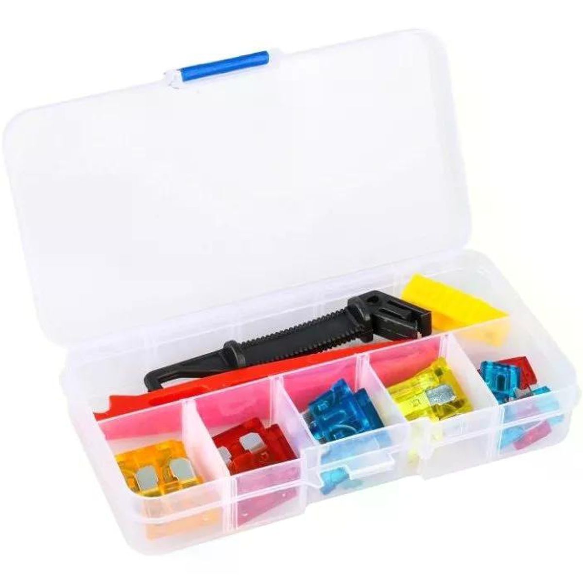 GENERICO - Caja Con 22 Fusibles 5 A 20 Amperes Uso Automotriz Autos