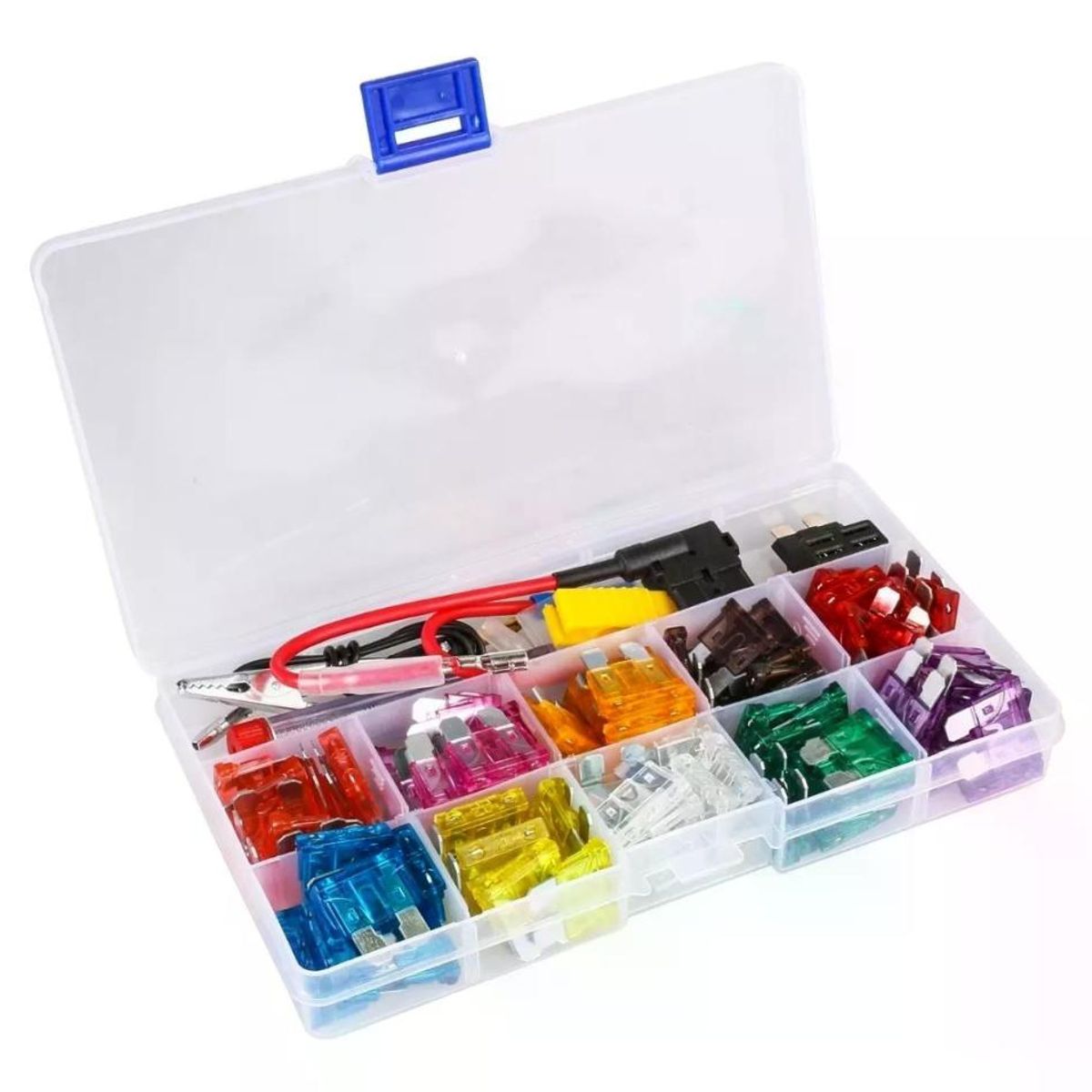 GENERICO - Caja Con 100 Fusibles 3 A 40 Amperes Uso Automotriz Autos