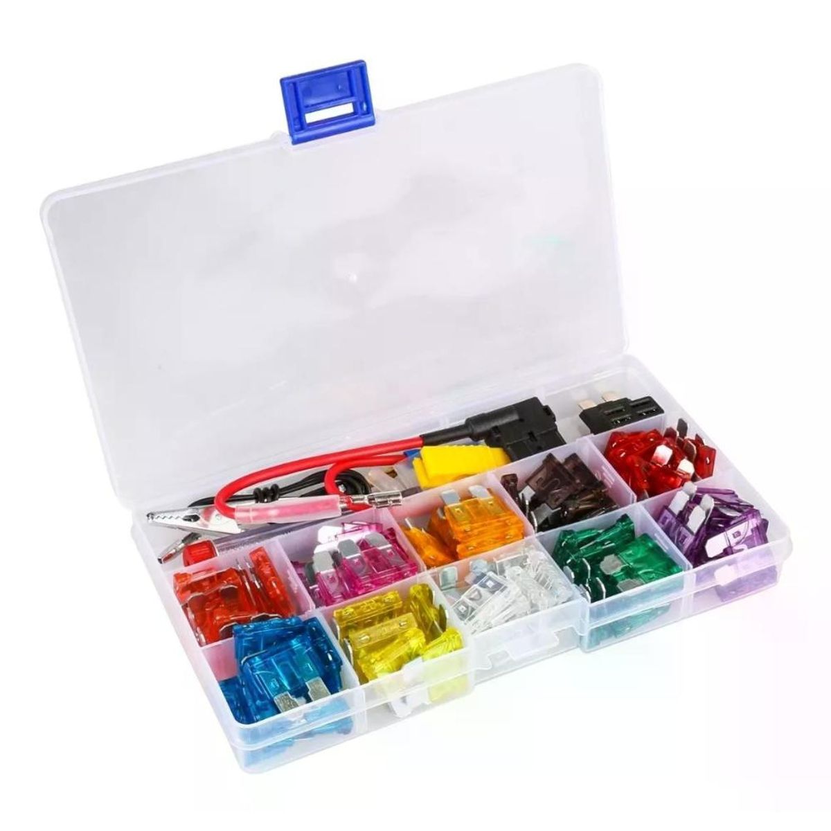 GENERICO - Caja Con 100 Fusibles 3 A 40 Amperes Uso Automotriz Autos