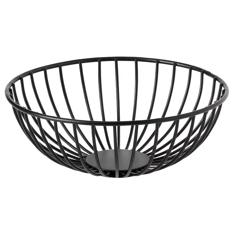 REGALITOLINDO CL - Frutero Metal Negro Mate Sw 27x10 cms