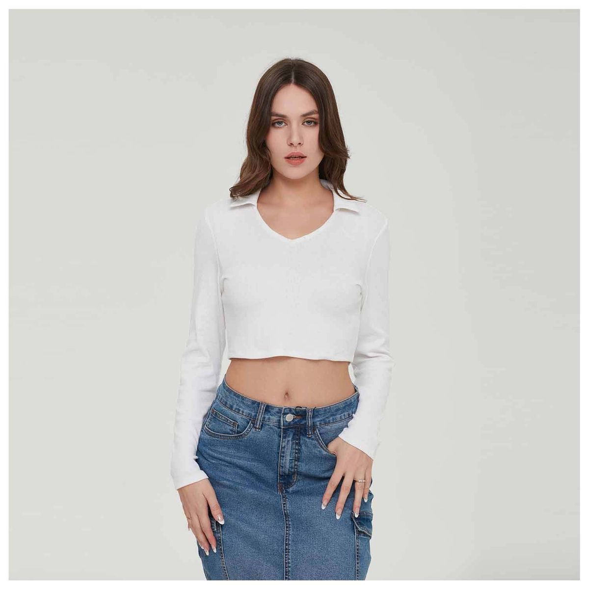FASHION'S PARK - Polera Mujer Lisa Blanco Fashion's Park