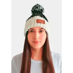 NIBA - Gorro Lana Radal Blanco Negro