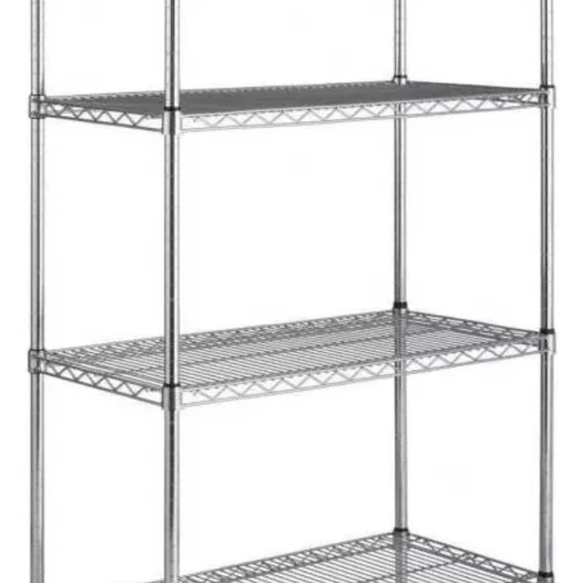 GENERICO - Estanteria de Acero Cromado 90 x 45 x 180 cm