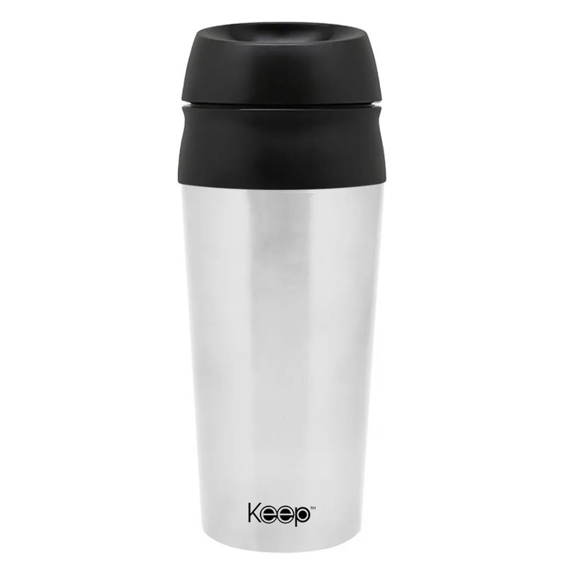 KEEP - Mug Térmico Con Botón Keep 450ml Tipo Vaso Color Negro