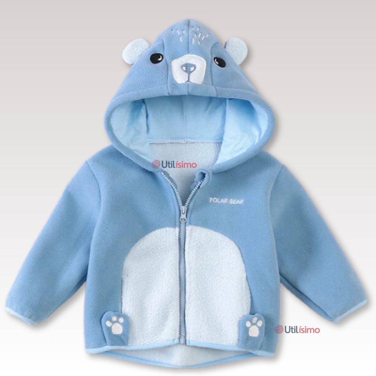 JUMP KIDS - Chaqueta Polar Manga Larga Con Capucha Niña Jump Kids.