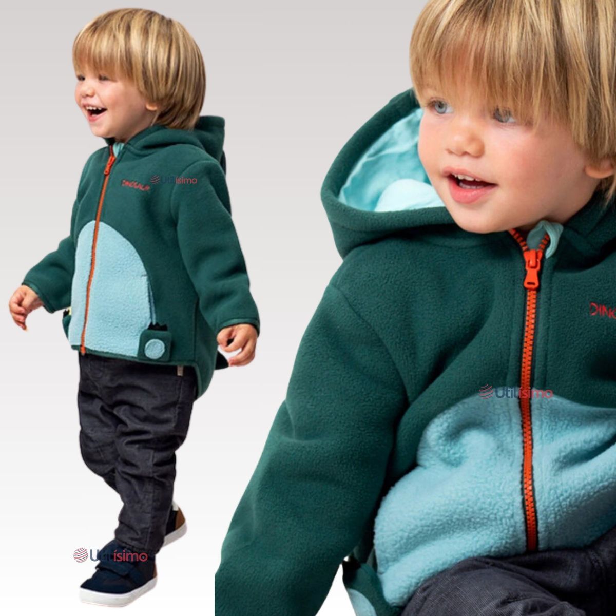 JUMP KIDS - Chaqueta Polar Manga Larga Con Capucha Niño Jump Kids