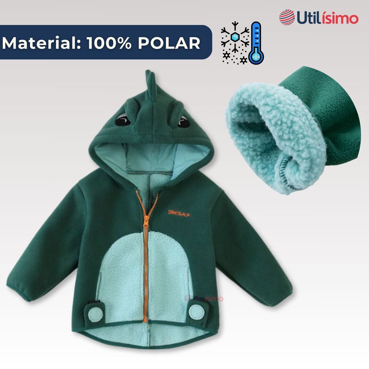 JUMP KIDS - Chaqueta Polar Manga Larga Con Capucha Niño Jump Kids