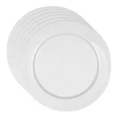 WOLFEN - Set 12 Platos Bajo 28 cm Porcelana Profesional