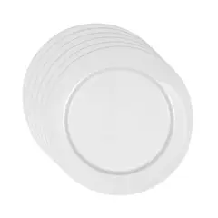 WOLFEN - Set 12 Platos Bajo 25 cm Porcelana Profesional