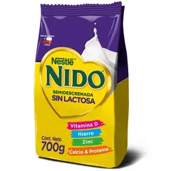 NESTLE - NIDO SEMIDESCREMADA SIN LACTOSA 700g