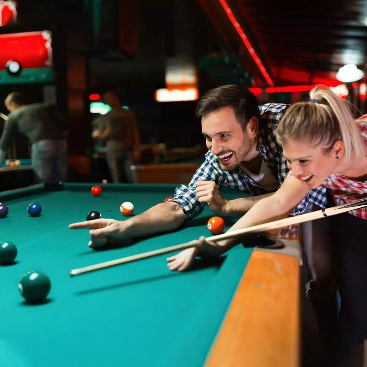 KUANGYE - Taco De Pool Palo Maple Billar Madera Alta Calidad 145cm