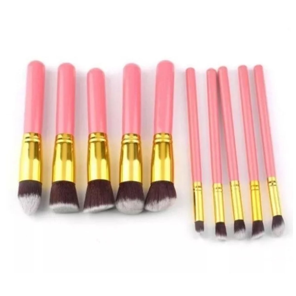 GENERICO - Set 10 Brochas Maquillaje Profesional