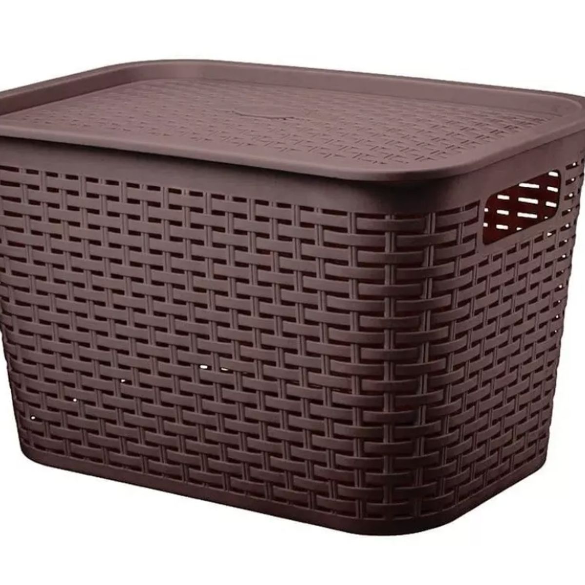 GENERICO - Caja Organizadora Canasta Ratán 22 Lt