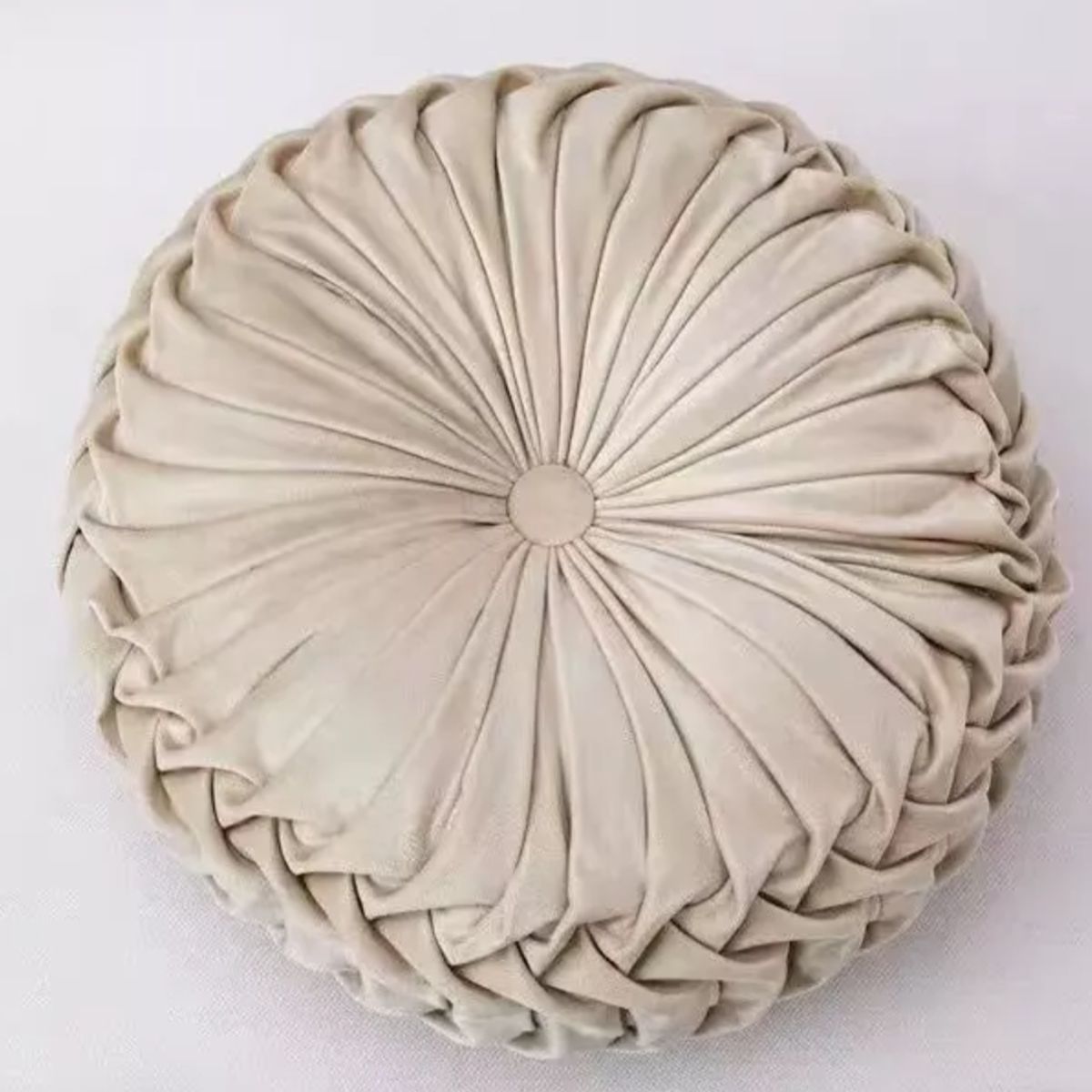 GENERICO - Cojín Velvet Redondo Diametro 38 Cm Color Rosa Velvet 1u