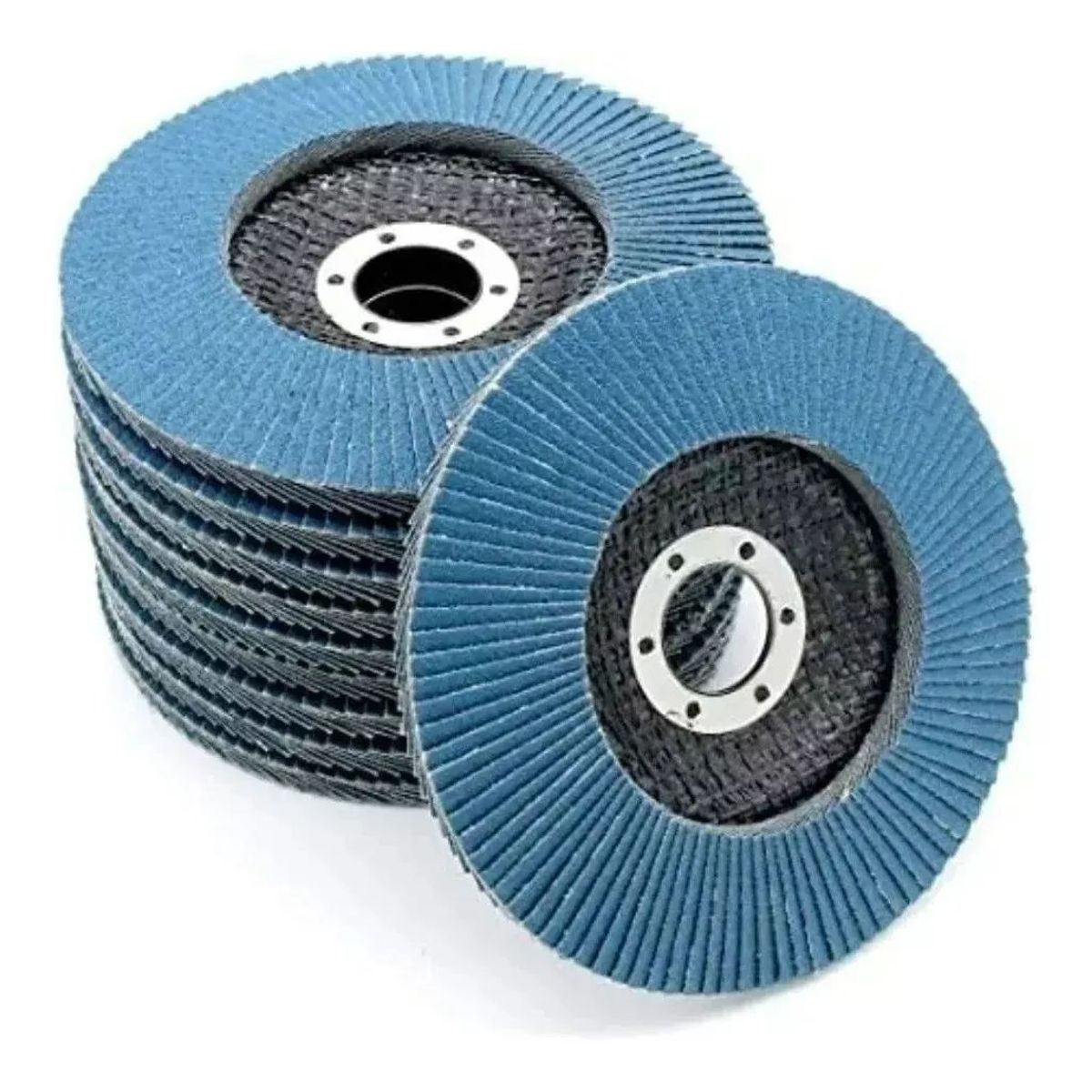 KUANGYE - 20 Discos Lija Azul Flap Traslapado 4 1/2 Pulgadas Grano 40