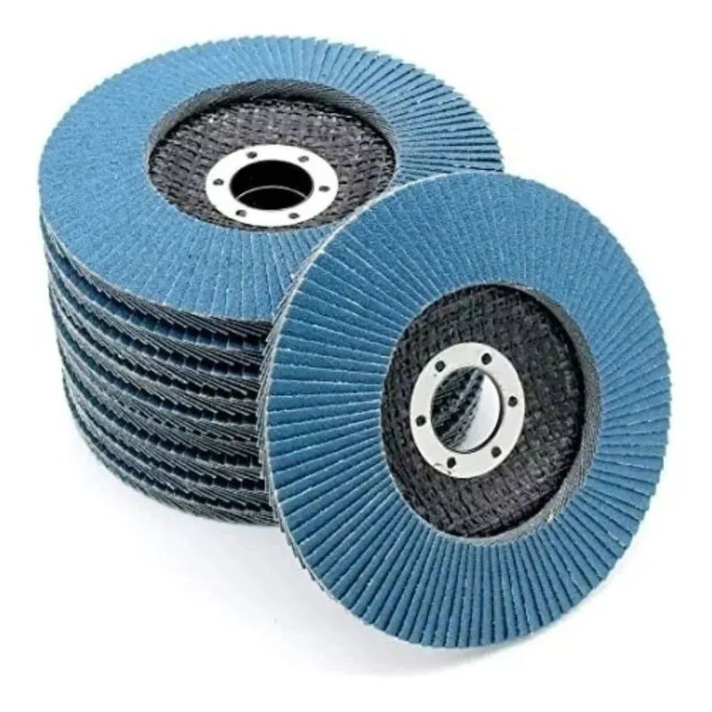 KUANGYE - 20 Discos Lija Azul Flap Traslapado 4 1/2 Pulgadas Grano 40