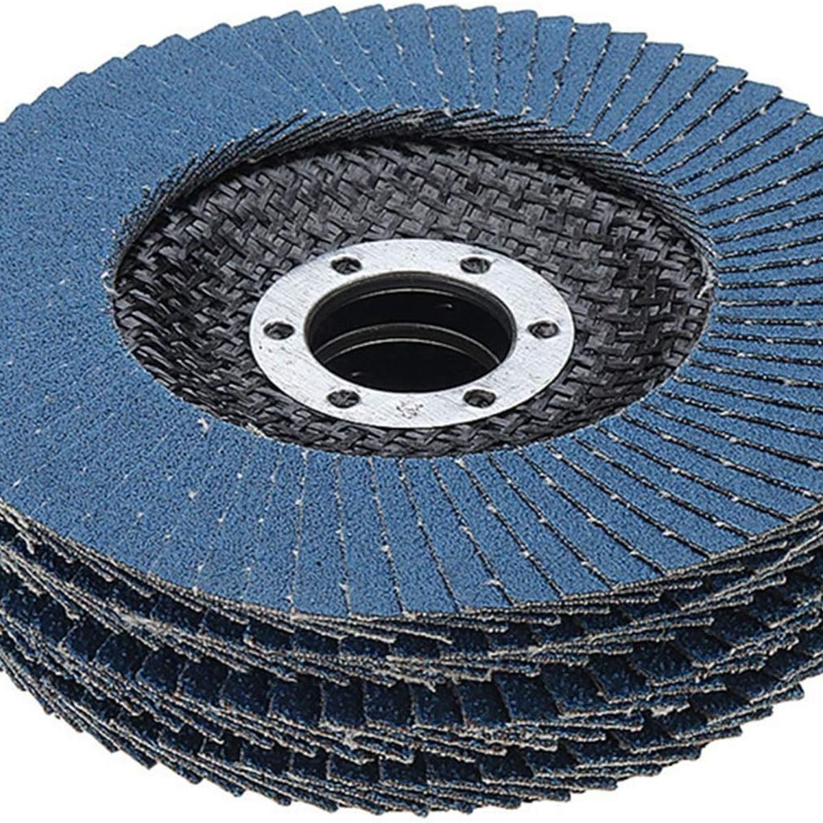 KUANGYE - 20 Discos Lija Azul Flap Traslapado 4 1/2 Pulgadas Grano 40