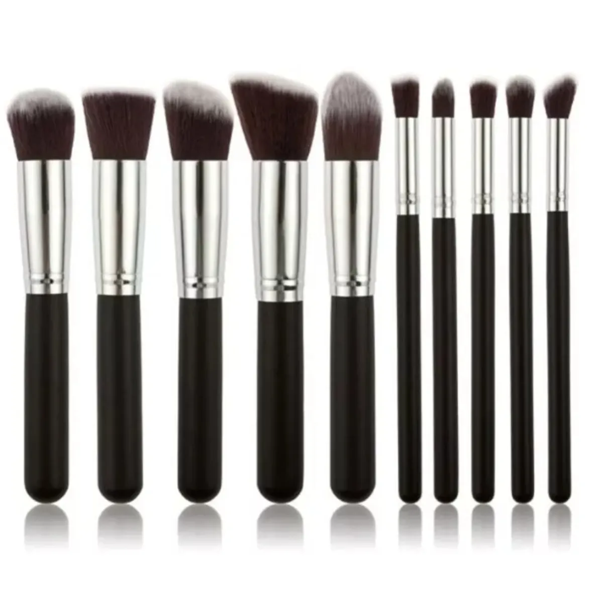 GENERICO - Set Brochas Maquillaje Profesional 10 Unidades