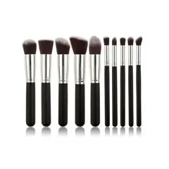 GENERICO - Set Brochas Maquillaje Profesional 10 Unidades