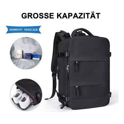 Imagen 2 del producto Mochila De Viaje Avión Multifuncional Gran Capacidad 30 Lts