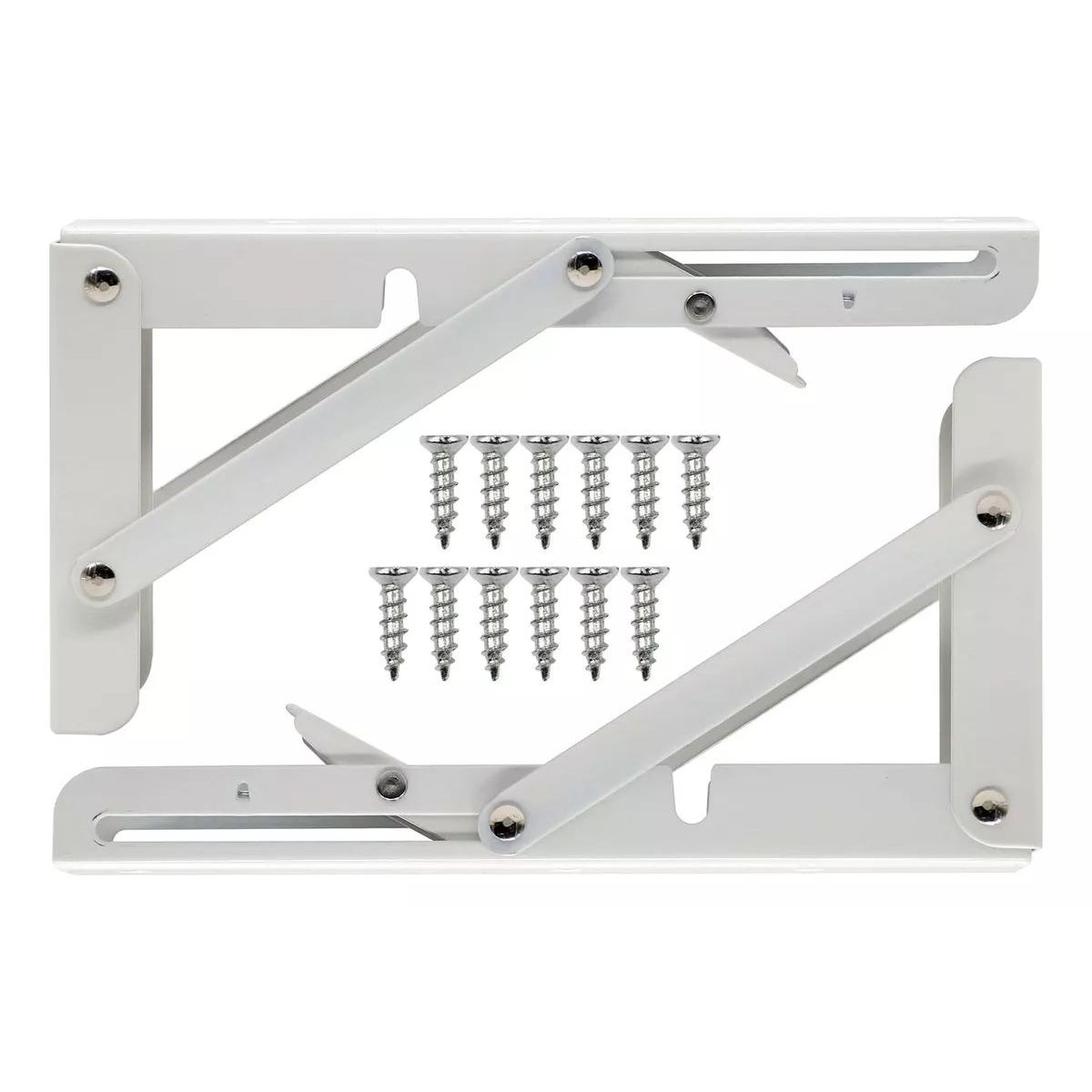 KUANGYE - 2 Bisagras Escuadra Soporte Estante Repisa Plegable 40cms