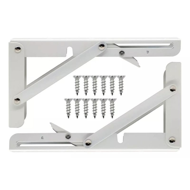 KUANGYE - 2 Bisagras Escuadra Soporte Estante Repisa Plegable 40cms