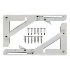 KUANGYE - 2 Bisagras Escuadra Soporte Estante Repisa Plegable 40cms