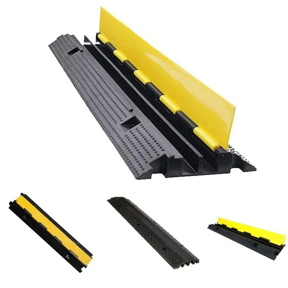 KUANGYE - Rampa de Protección de Cable 2 Vías Canaleta Pasacables de Suelo