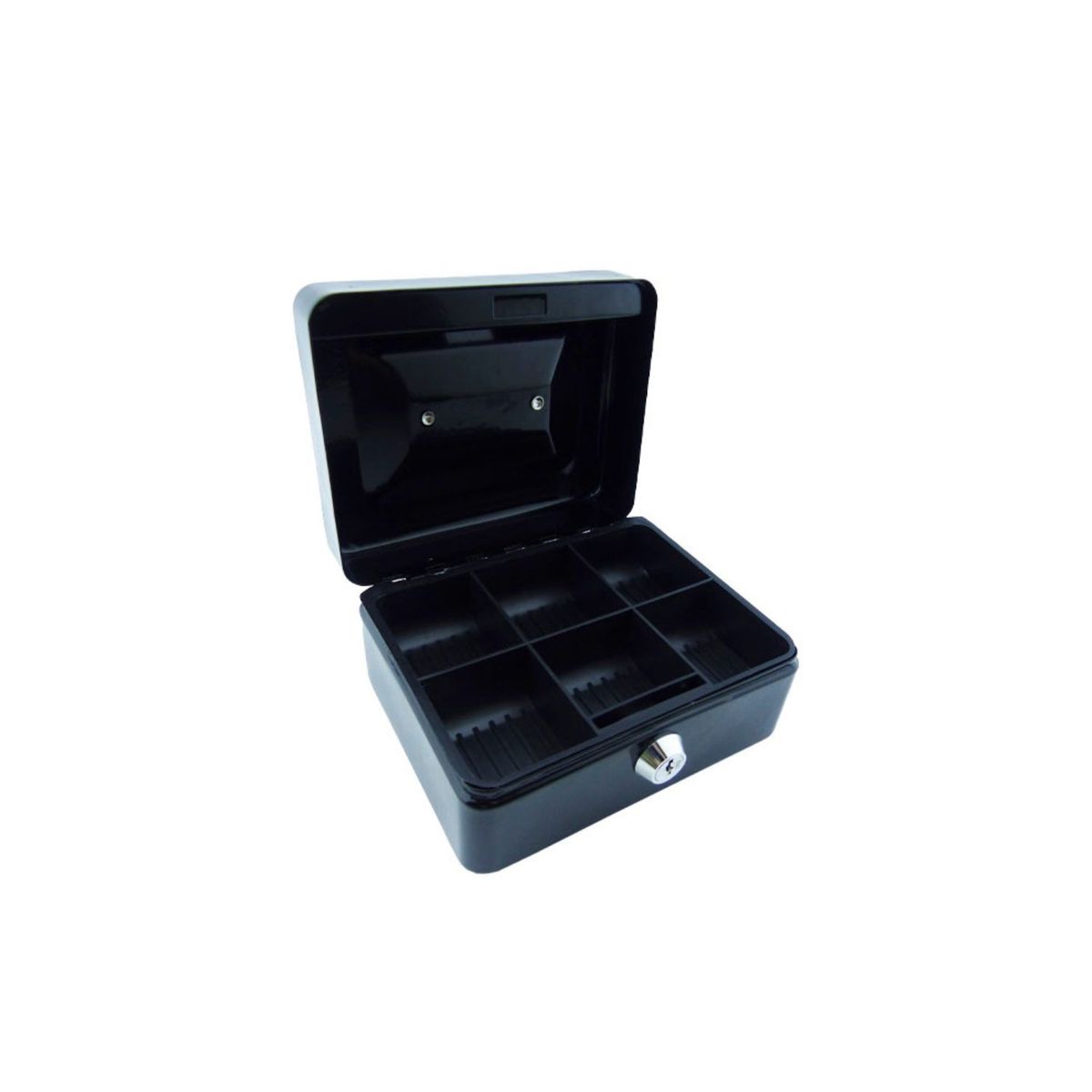 GENERICO - Caja Fuerte Mediana Metálica Llave Seguridad 15x12 cm