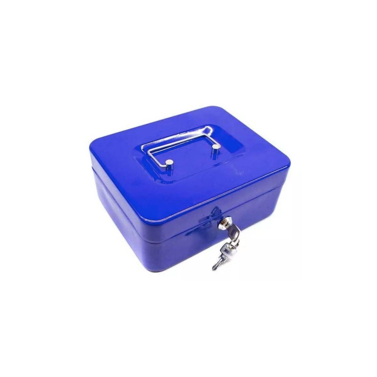 GENERICO - Caja Fuerte Mediana Metálica Llave Seguridad 15x12 cm