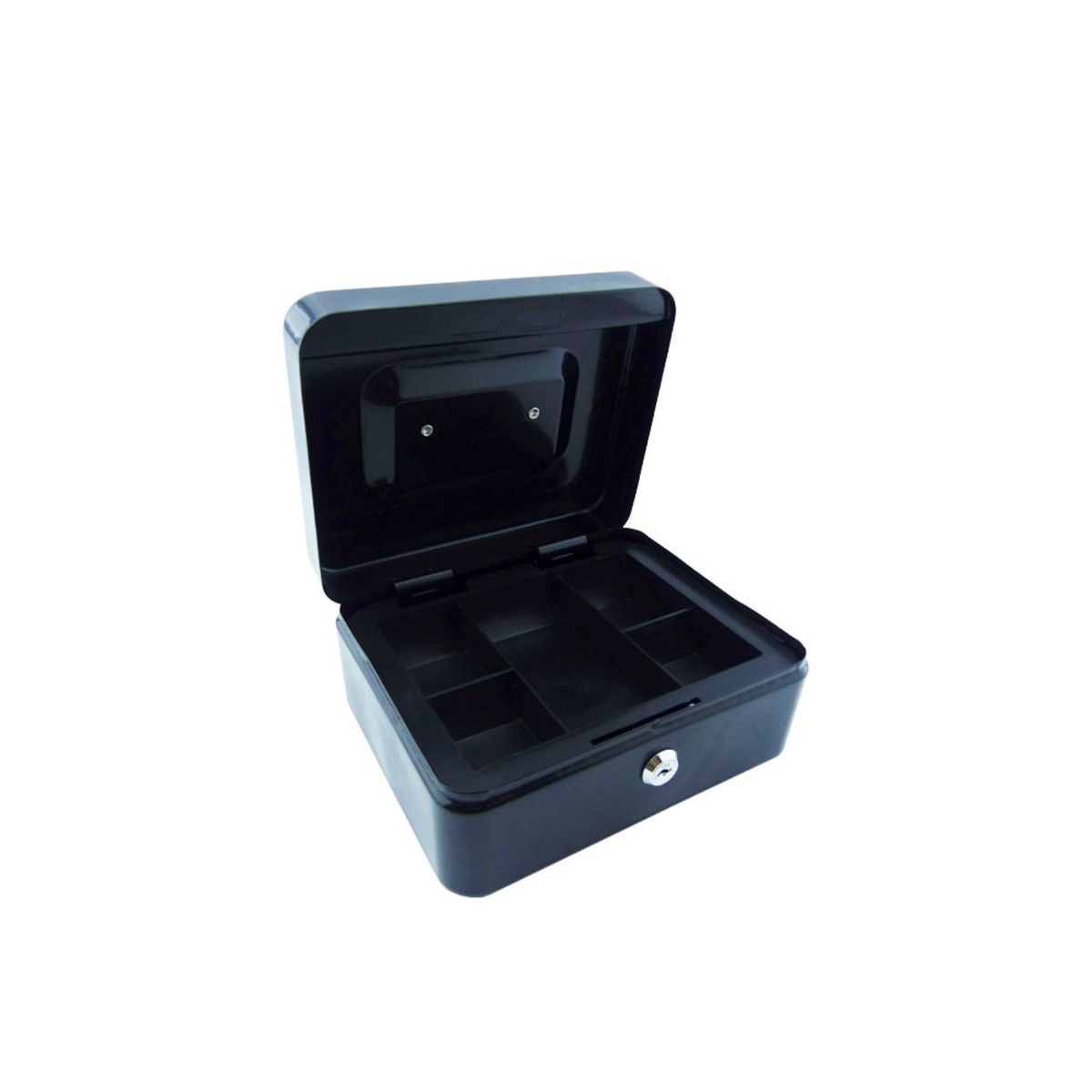 GENERICO - Caja Fuerte Mediana Metálica Llave Seguridad 20x16 cm