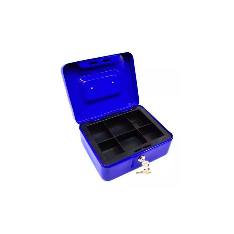 GENERICO - Caja Fuerte Mediana Metálica Llave Seguridad 20x16 cm