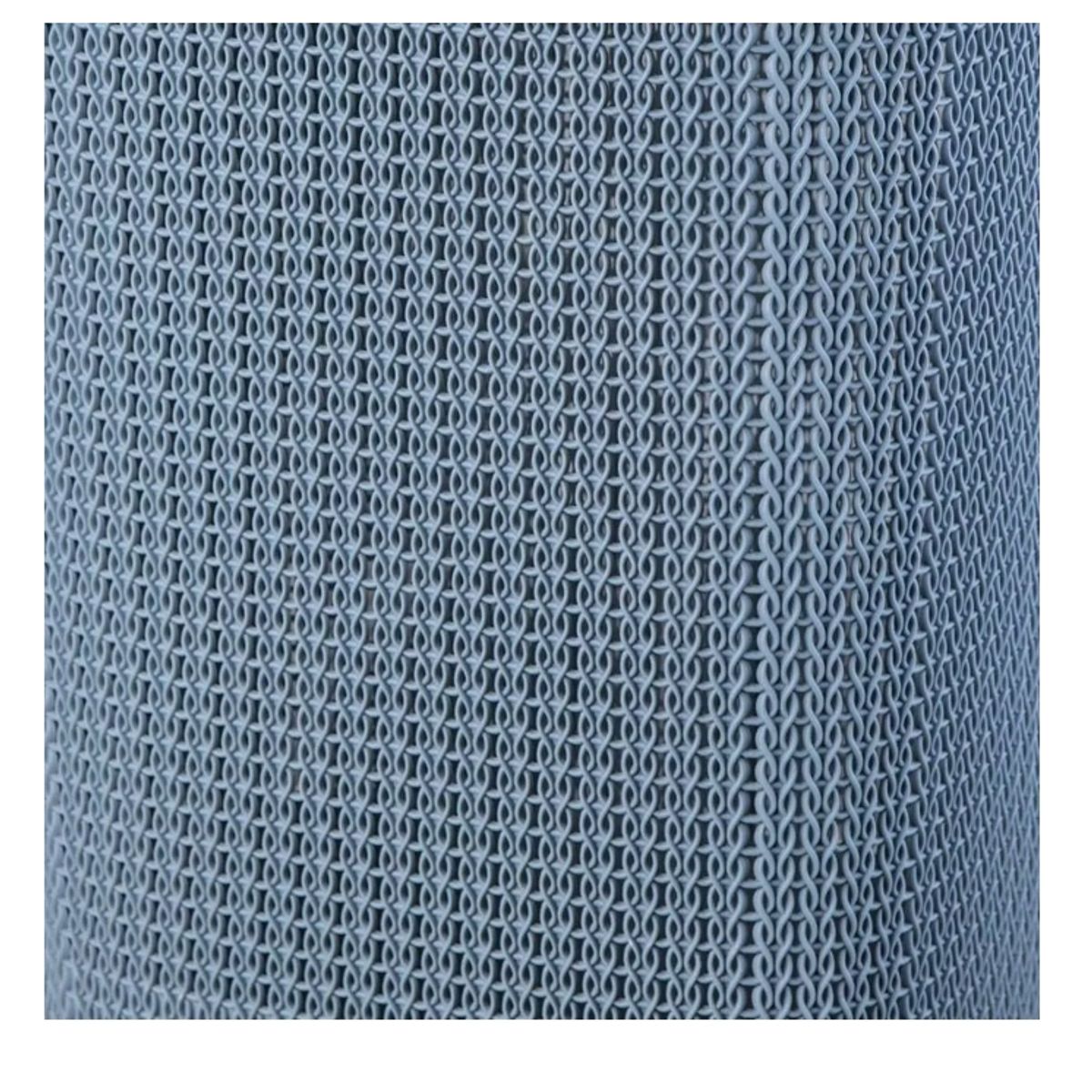 GENERICO - Cesto Canasto Para Ropa Khipu 60 Lts Con Tapa Color Azul Acero