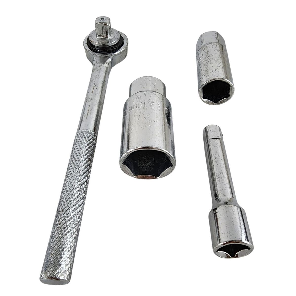 GENERICO - Set 4 piezas Herramientas Llave Trinquete Extension Dados