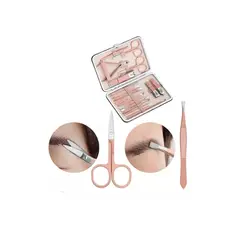 GENERICO - Juego Manicura Acero Inoxidable Set 18 Aseo Profesional