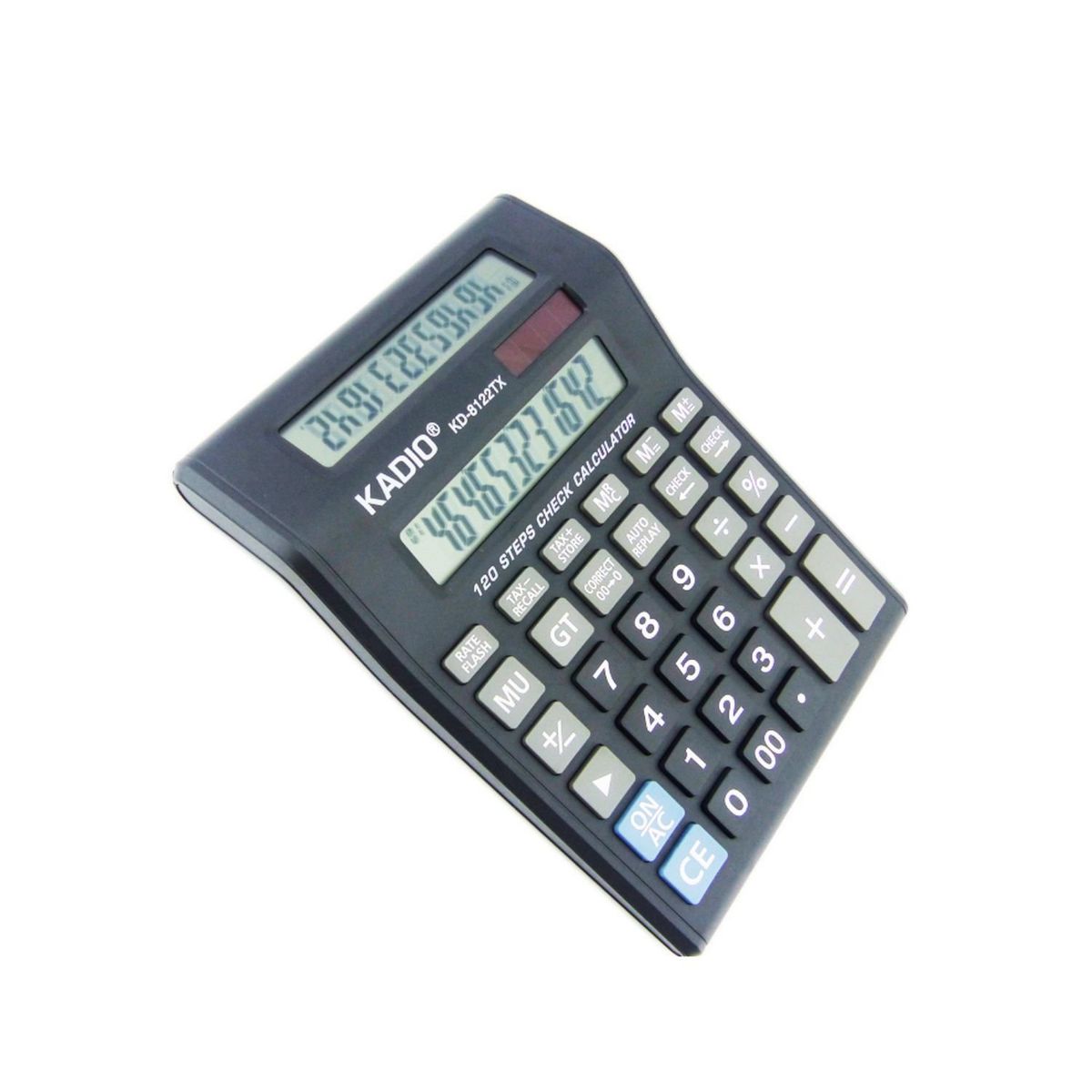 GENERICO - Calculadora Aritmética Doble Visor 12 Digitos Kadio Kd-8122