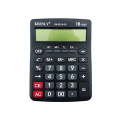 GENERICO - Calculadora de Escritorio KK-2019 12 Dígitos Números Grandes