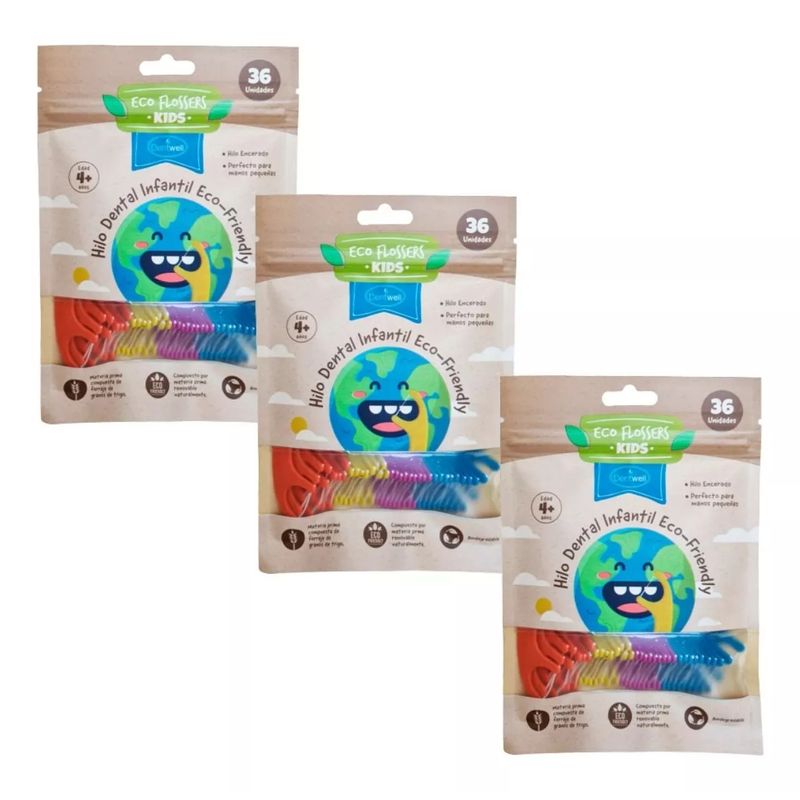 DENTWELL - HILO DENTAL INFANTIL ECOLOGICO 108 UDS LA PREPIE
