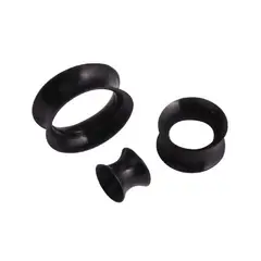 ELBAULDEJUMA - Expansores piercing silicona par 3mm grueso túnel tapón dilataciones