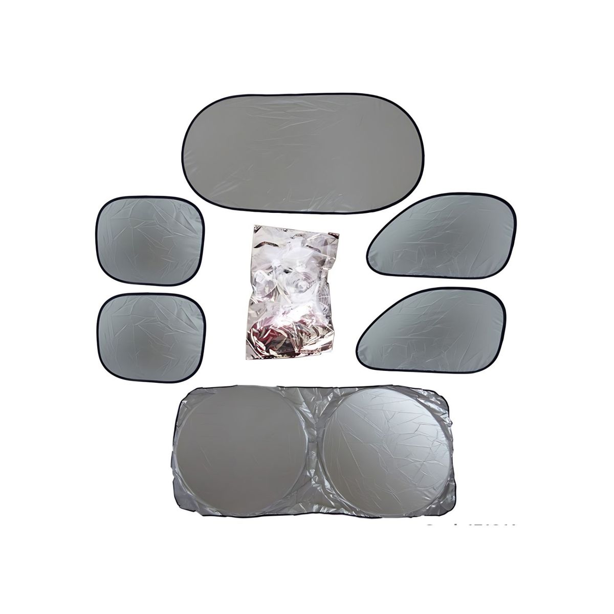 GENERICO - Set 6 Cubre Parabrisas Auto Protección Compactable Estuche