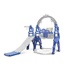KIDSTAR - Resbalin Columpio Musical 3 en 1 Azul