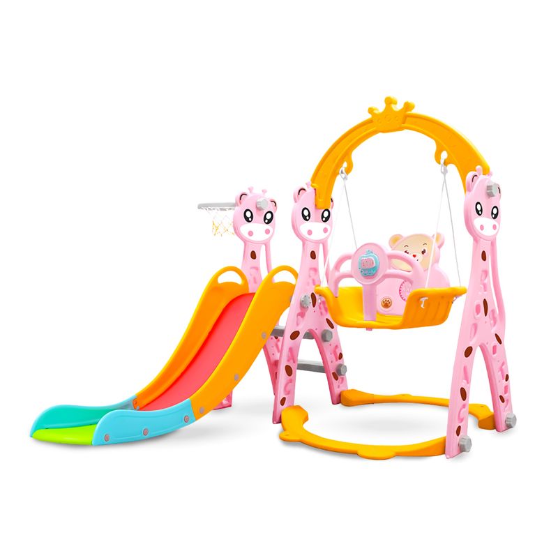 KIDSTAR - Resbalin Columpio musical  3 en 1 Rosado