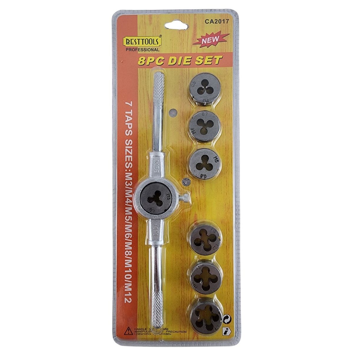 GENERICO - Set 8 piezas Herramientas Juego de Terraja Macho Hembra