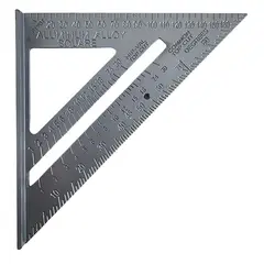 GENERICO - Escuadra Herramienta Precision Carpinteria Construccion 18x18cm