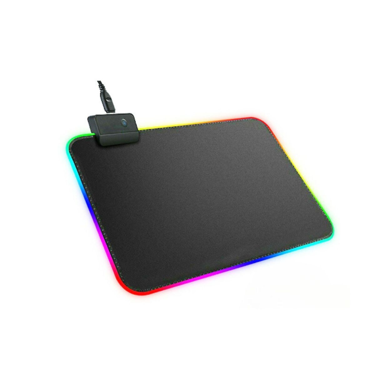 GENERICO - Mouse Pad Negro Gamer 34x25 cm Iluminación LED RGB Ordenador